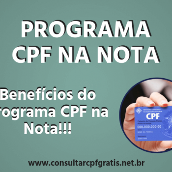 Programa CPF na Nota