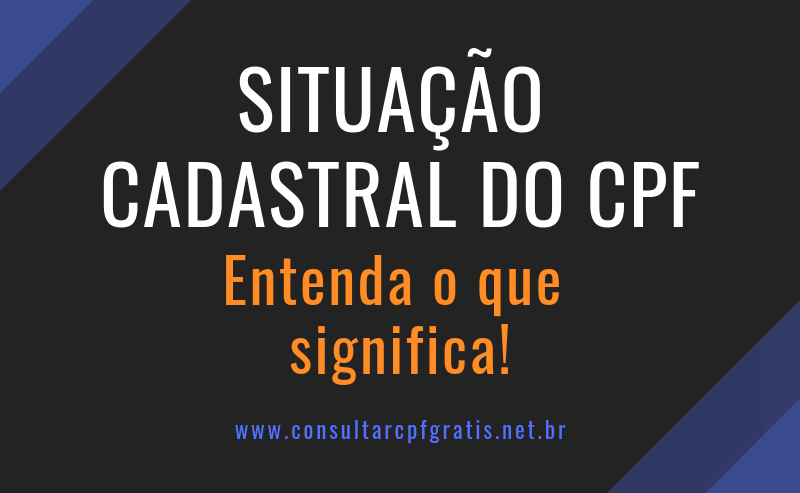 Situação cadastral do CPF