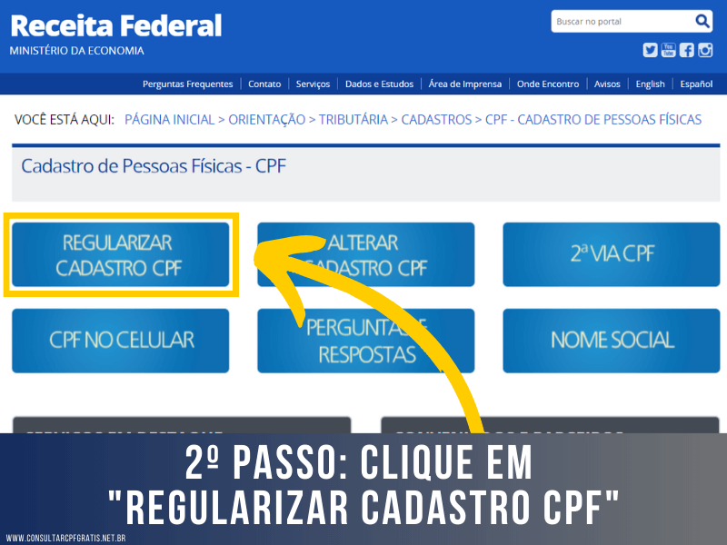 Consultar CPF Grátis - Regularizar o CPF