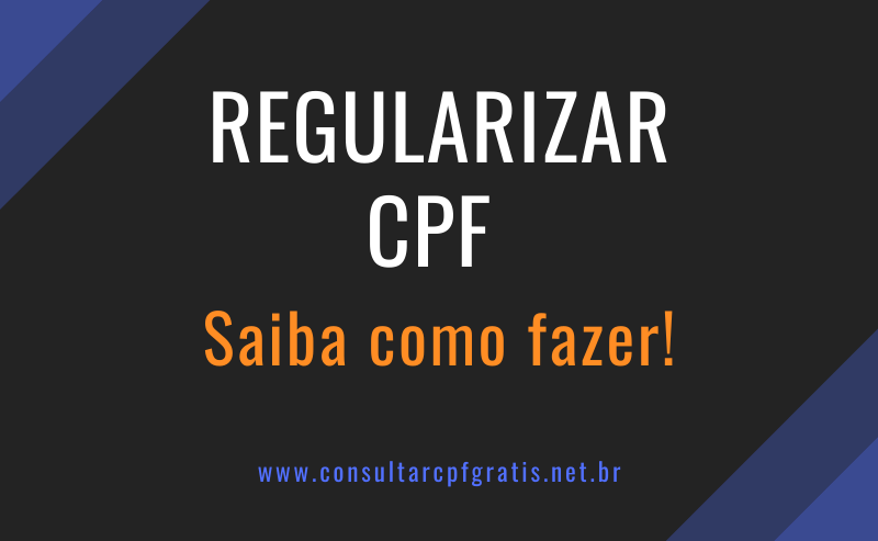 regularizar cpf