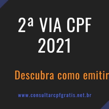 2 via cpf 2021